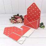 Коробка сборная 20х30х8 см "Сердца" Конверт (Красный)