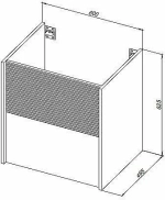 Тумба с раковиной Aquanet Вита 330473 60 белый матовый