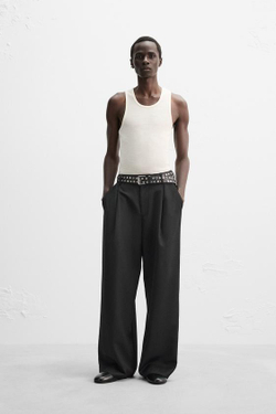 ZARA X NANUSHKA ФУТБОЛКА БЕЗ РУКАВОВ, КРЕМОВЫЙ