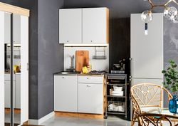 Кухонный гарнитур Дана 1,0м (дуб крафт золотой/белый, Интерьер Центр, г.Пенза