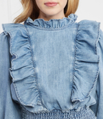 блузка turbata Pinko - голубой(1J10UJ Y82X)