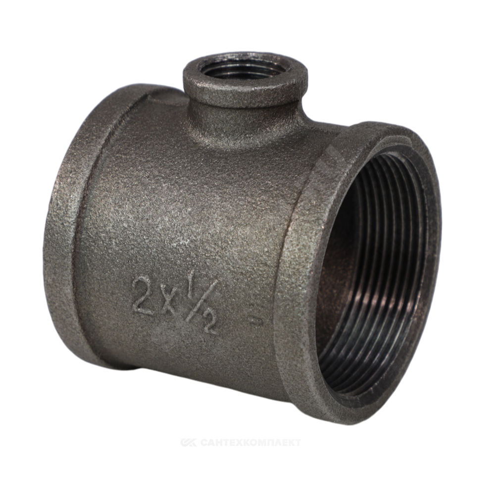 Тройник переходной чугун Ду 32х25 (1 1/4"х1") ВР/ВР Fittex PLUS