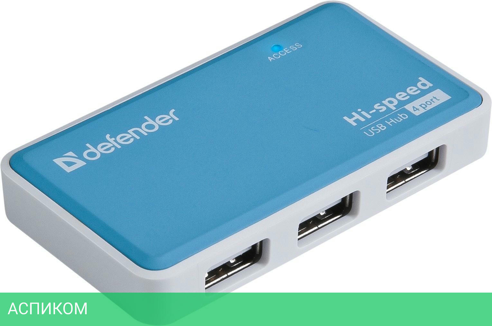 USB-хаб Defender Quadro Power (83503)