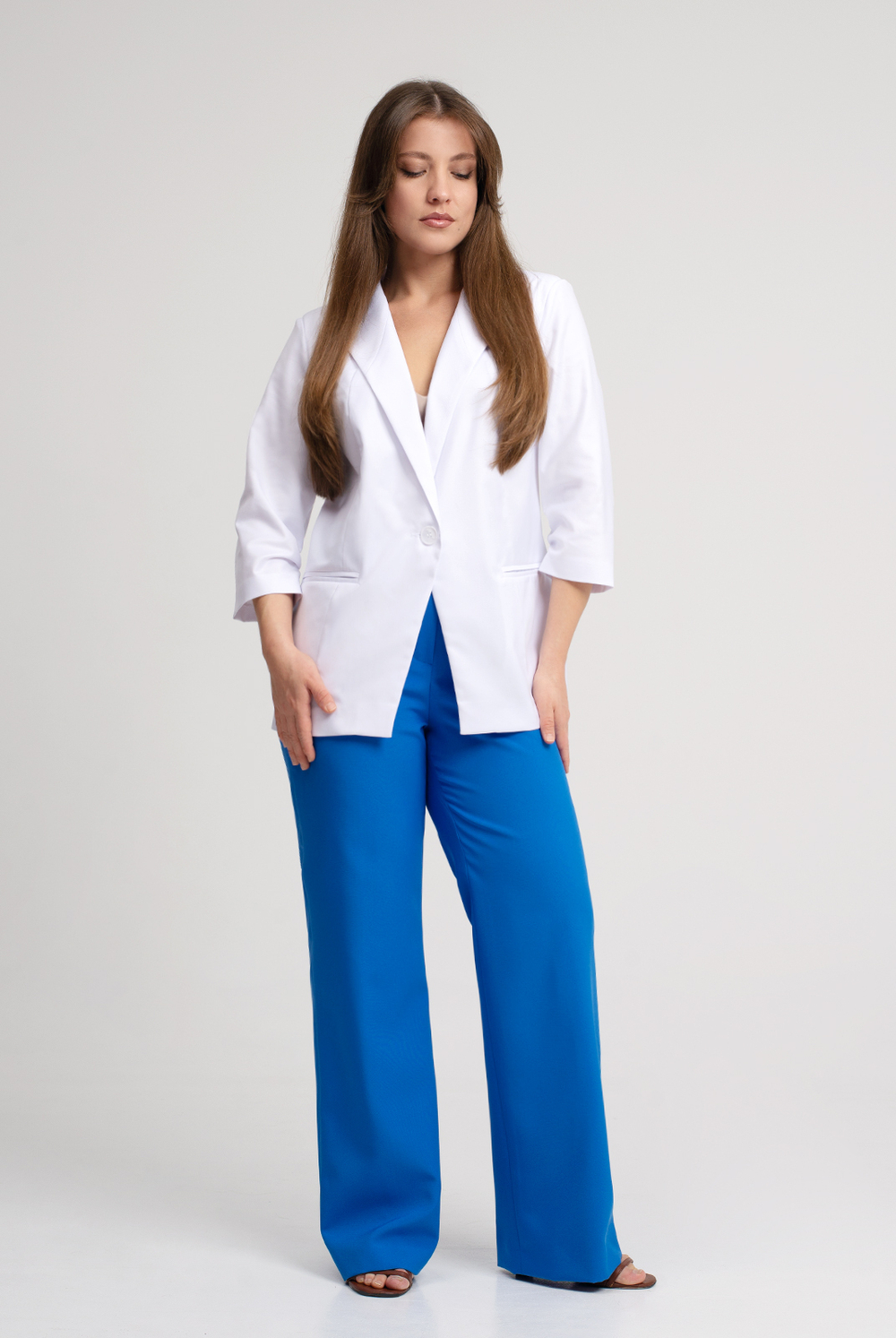 Жакет женский 3288АП, белый #376Бел043288АП