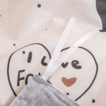 Комплект постельного белья Делюкс Сатин 100% хлопок на резинке LR618