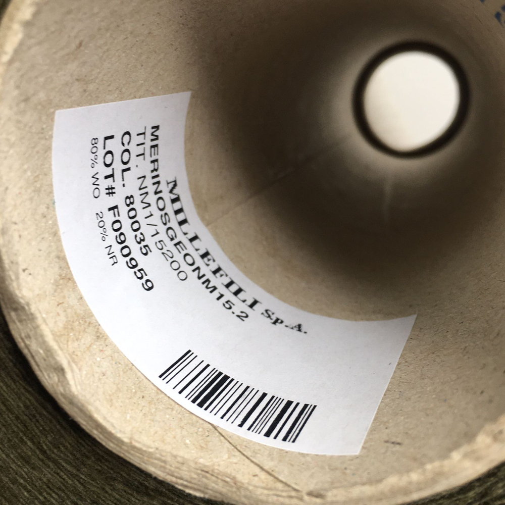 MERINOSGEONM - Millefili; 80% меринос, 20% п/а; 1520м/100гр; col.80035, цвет: хаки