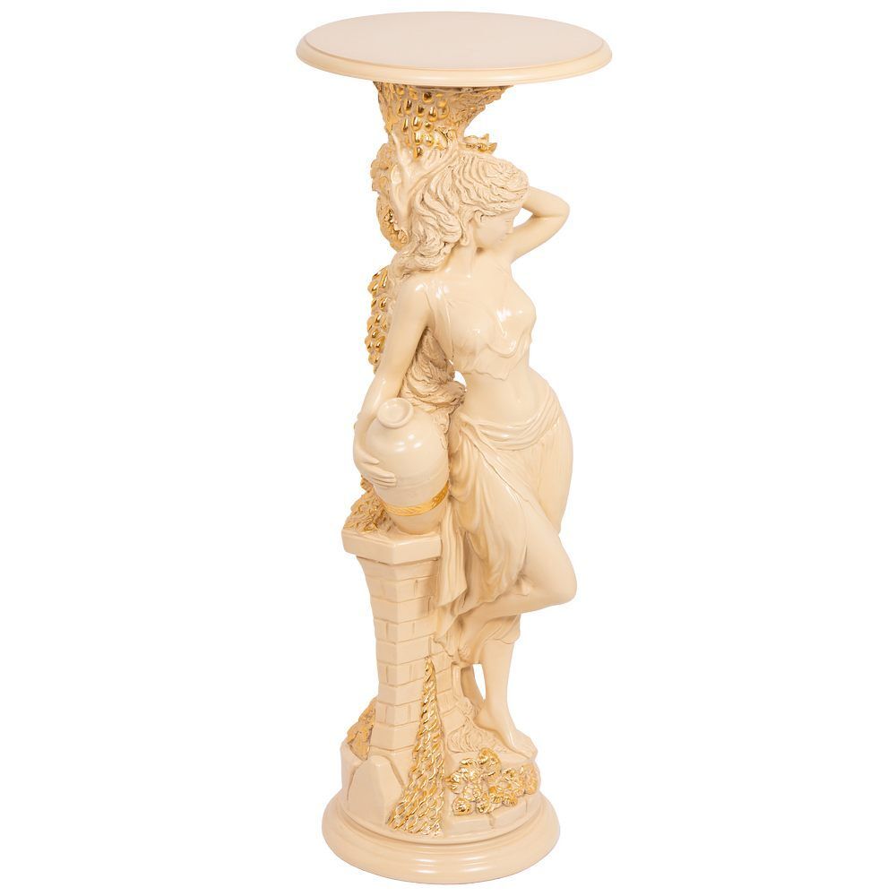 Подставка декоративная Девушка с кувшином Айвори