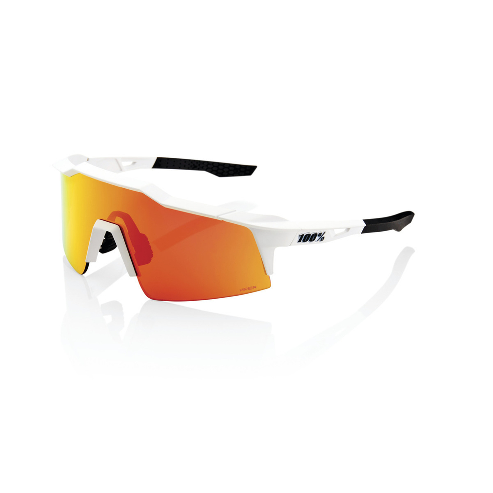 Спортивные очки 100% Speedcraft SL / Soft Tact Off White / HiPER Red Multilayer Mirror Lens