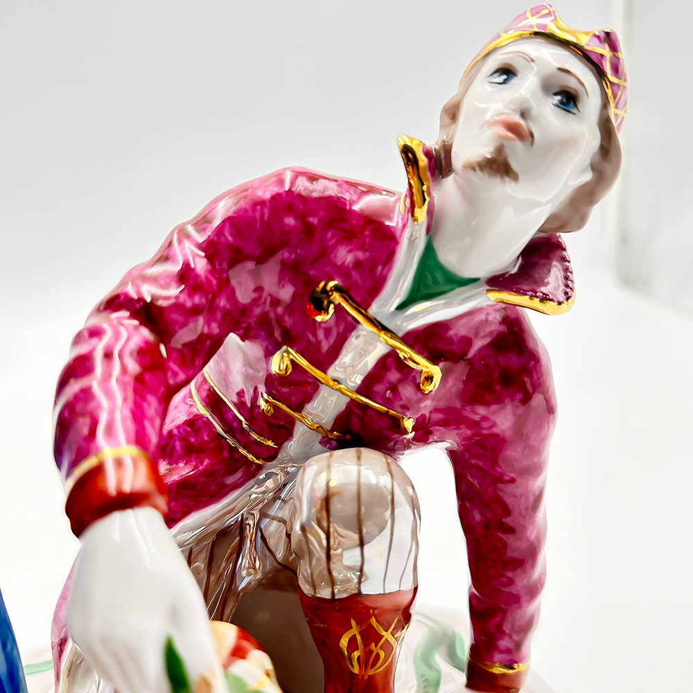 Царевна-лягушка. Статуэтка фарфоровая. Автор Богданова О. М.СССР Дулево. 1970-егг. Ручная роспись, з