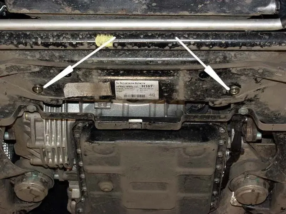 Защита картера Sheriff для Skoda Superb I (3U) 2002-2008 арт.21.0667