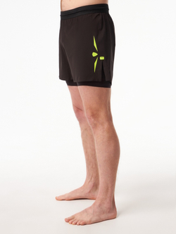 ШОРТЫ МУЖСКИЕ SPEED AERO 5 ELEVATE 2IN1 SHORT | BLACK YELLOW