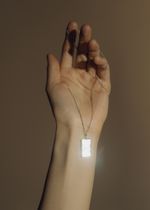 Подвеска карта таро Влюбленные малая родий La Lune