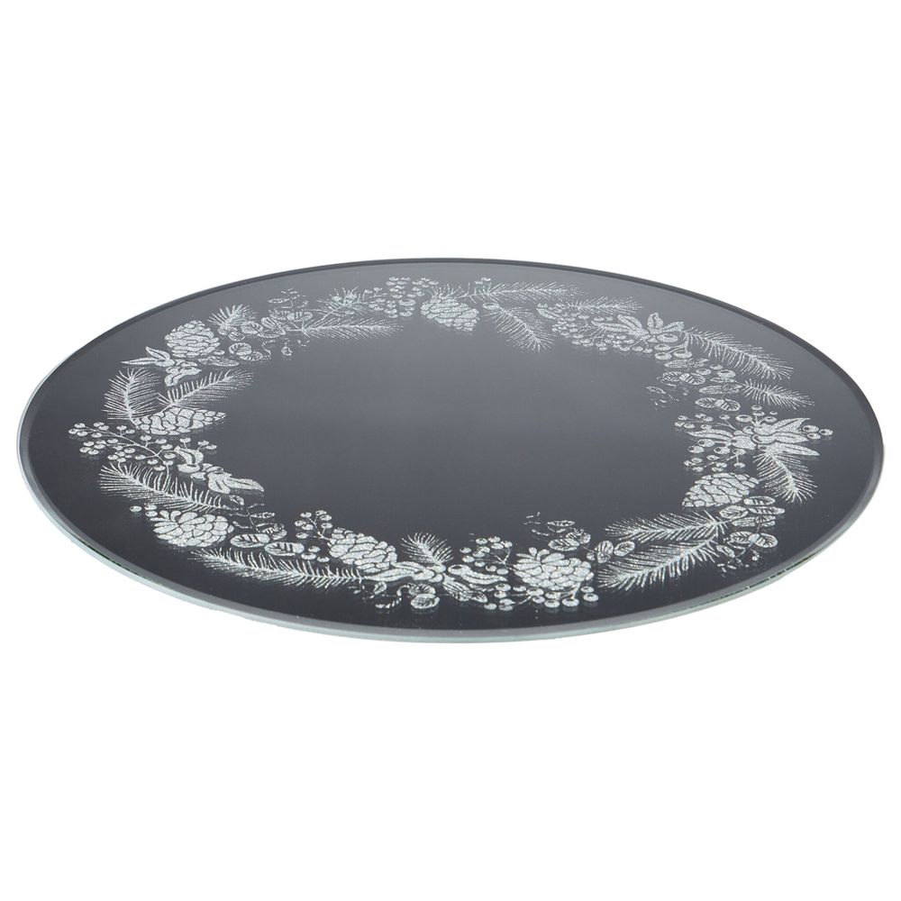 ТОРТОВНИЦА ВРАЩАЮЩАЯСЯ "SILVER MIRROR" 30 СМ