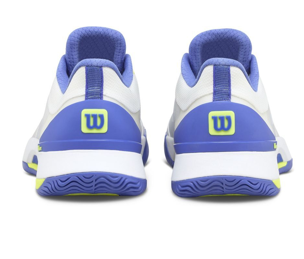 Женские Кроссовки теннисные Wilson Intrigue Tour - white/amparo blue/safety yellow