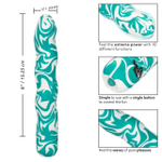 Волнообразный вибратор Squiggle Dick - 15,25 см. (Цвет: зеленый с белым)