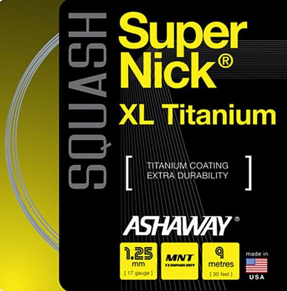 Squash strings Ashaway SuperNick XL Titanium