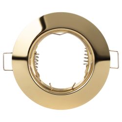 ST3 GD Светильник ЭРА штампованный MR16,12V/220V, 50W золото | Штампованные встраиваемые светильники