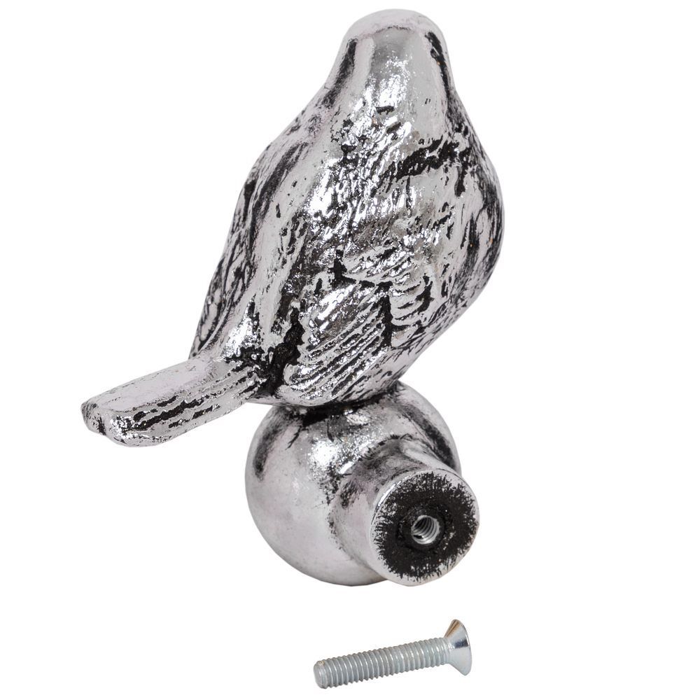 Ручка мебельная Зарничка Античное серебро