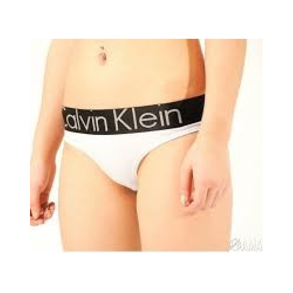 Женские брифы белые Calvin Klein Women Brief  White Black