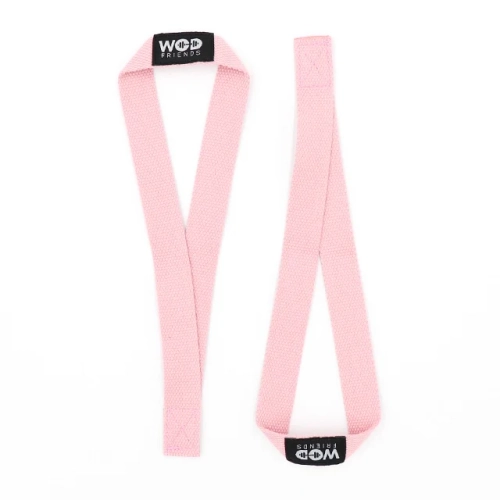 Лямки, ремни для становой тяги WOD Friends Weight Lifting Straps (Розовые)