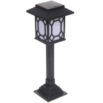 Фонарь садовый «Световой поток» 19,5*13,5 см (h-40 см), на солнечной батарее (свечение теплый белый) 9 LED
