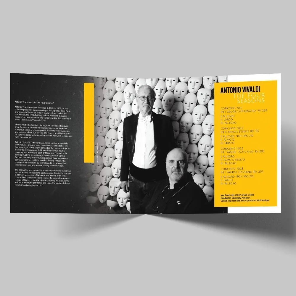 Antonio Vivaldi. The Four Seasons, LP Вивальди. Времена года. Новая запечатанная виниловая пластинка