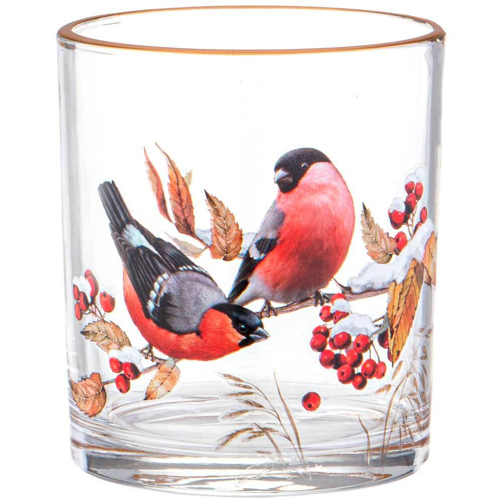 Набор стаканов 4шт 320мл "Снегири", 887-445