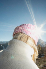 Шапка Jacob Cro Beanie Twins " Pink and Dry Gras"