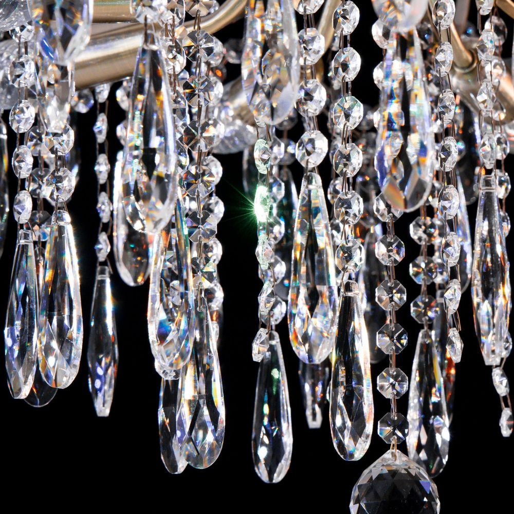 Citilux Селена CL302183 Люстра хрустальная Бронза