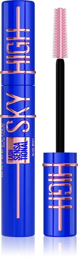 MAYBELLINE NEW YORK Lash Sensational Sky High - Тушь для ресниц, утолщающая и удлиняющая оттенок Blue Mist, 7 ml