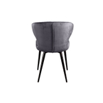 Стул Richard ромб, бархат серый 27