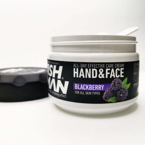 Nishman Hand & Face Care Cream Blackberry - Крем для рук и лица Ежевика 300 мл
