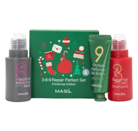 MASIL - НАБОР ПОДАРОЧНЫЙ 3 SALON HAIR CMC SHAMPOO 50 МЛ 8 SECONDS SALON HAIR MASK 50 МЛ 9 PROTEIN PERFUME SILK BALM 20 МЛ