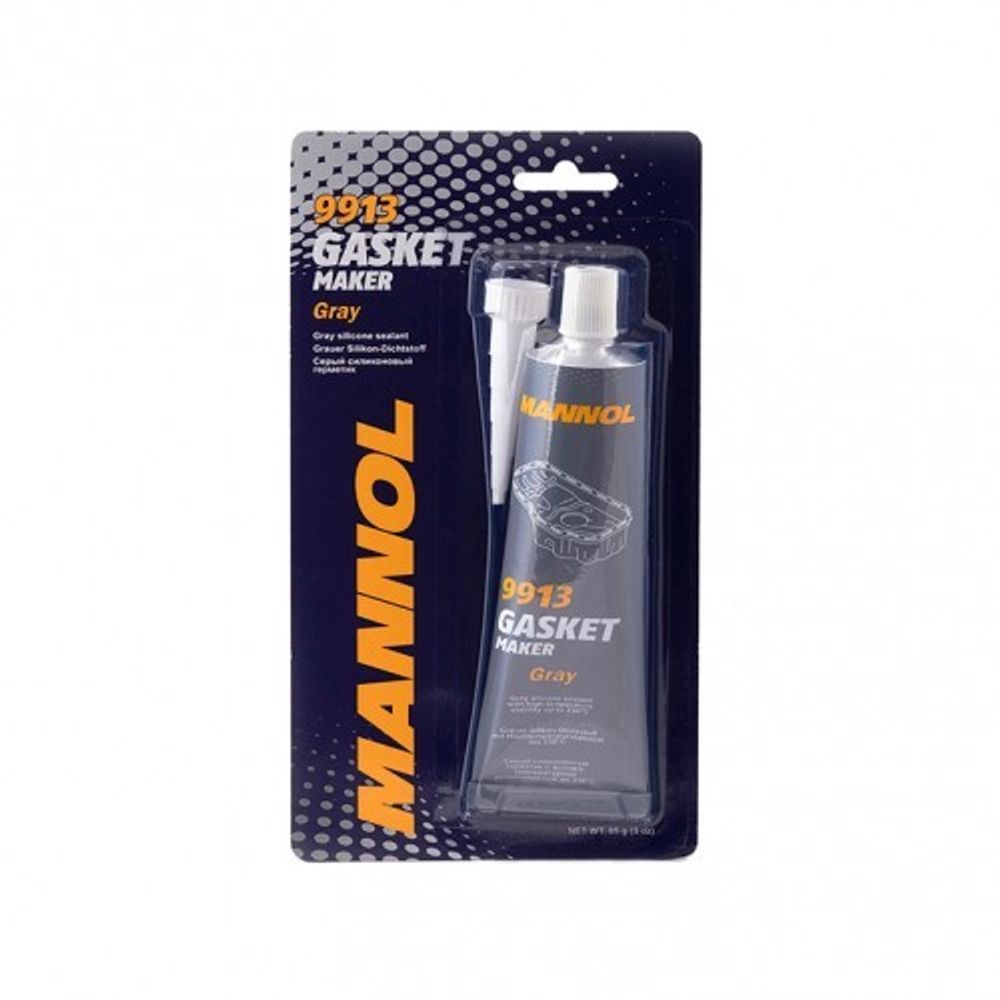 MANNOL 9913 Silicone-Gasket gray Герметик прокладок серый от-40 С до +230 С 85гр