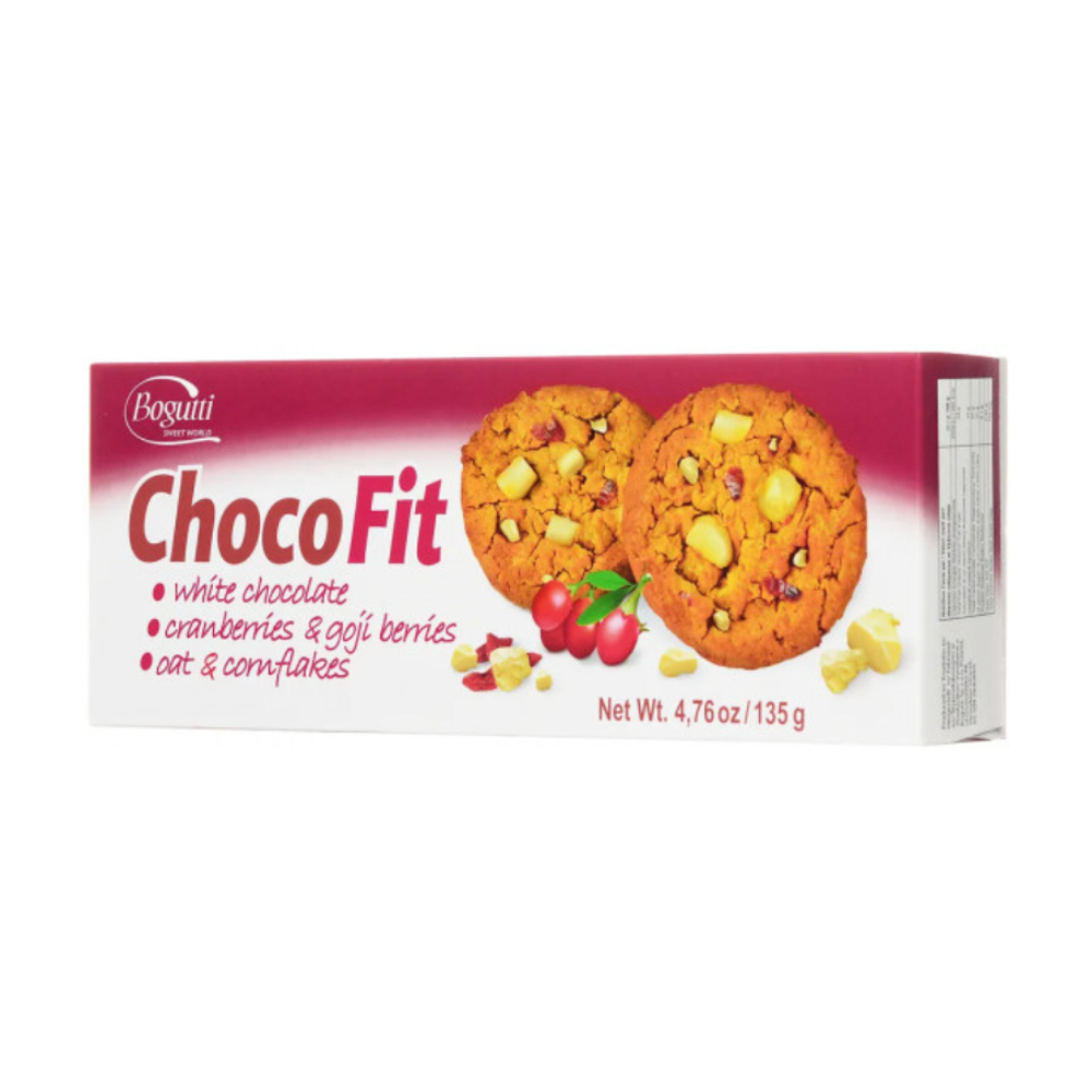 Печенье с ягодами годжи, белым шоколадом и клюквой 135u (Bogutti)
