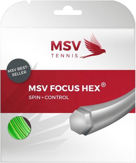 Теннисная струна MSV Focus HEX GN - 1.23 Set (12 м), арт. 4791