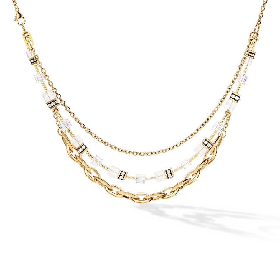 Колье-трансформер 4-in-1 Coeur de Lion White-Gold 4523/10-1416