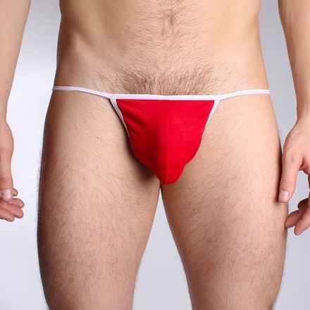 Мужские g-стринги красные Wild Milk Fine Stripes