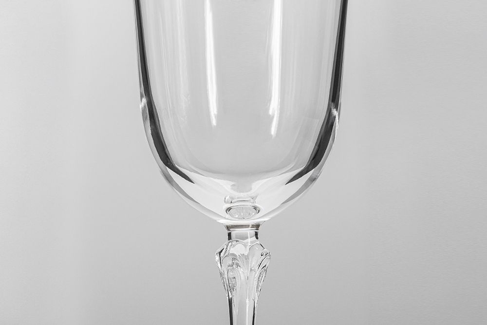 Набор из 6-ти хрустальных бокалов для воды Платина LR-044, 280 мл, прозрачный/серебристый