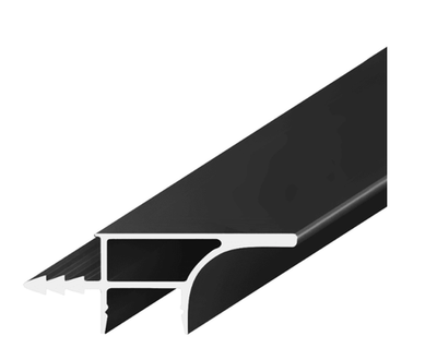 Ручка-профиль с подсветкой AQ Gola-X для верхней базы ДСП 16мм 5000 мм черный матовый