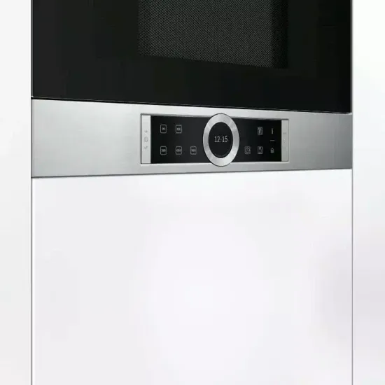 Микроволновая печь встраиваемая Bosch BFL634GS1, черный/серебристый