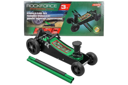 Домкрат гидравлический RF-T830018MT подкатной 3т (h min 155мм.h max 695мм) ROCKFORCE