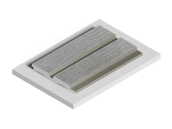 Стеновая панель HiWood декорированная, 270x12 см