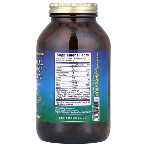 HealthForce Superfoods, Средство для вытягивания кишечника, 260 веганских капсул