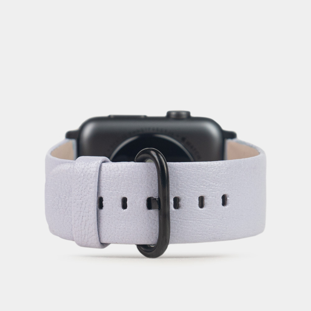 Ремешок для Apple Watch 44/45/46 mm из кожи козы, сиреневого цвета