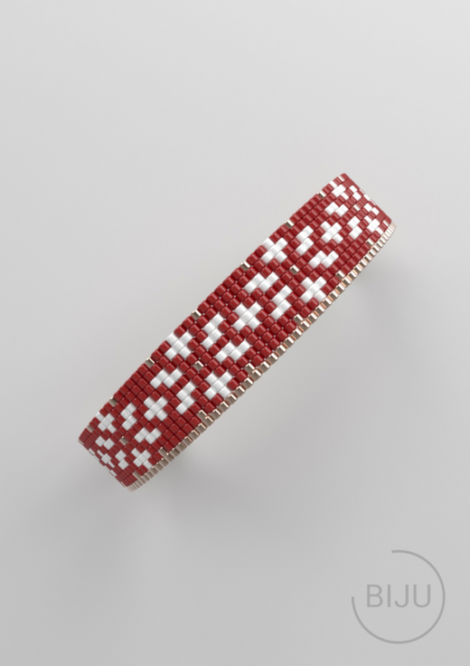 Схема LOOM, Схема браслета на станке, узор из Miyuki Delica 11/0, файл PDF, №451_1L