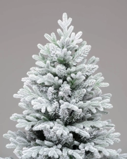 Искусственная елка Пермская заснеженная 120 см., Литая хвоя+ПВХ, ЕлкиТорг (274120)