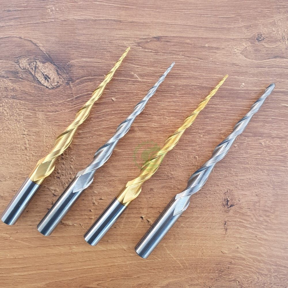 Изображение двухзаходных конической фрез GT с выбросом стружки вверх