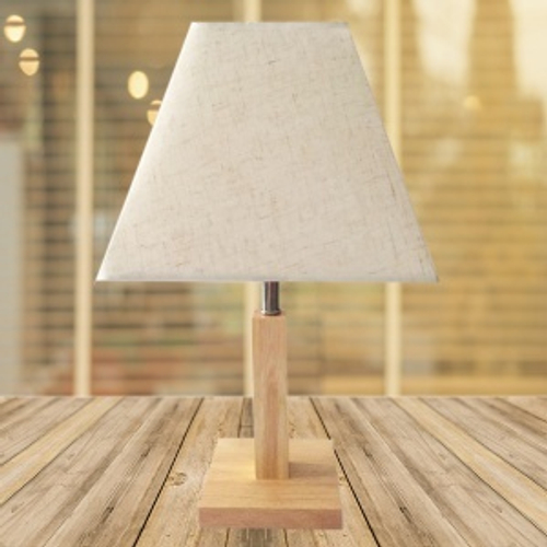 2319+170 светлое дерево h41см 1х40W E27 Лампа настольная (1) Сделай Сам