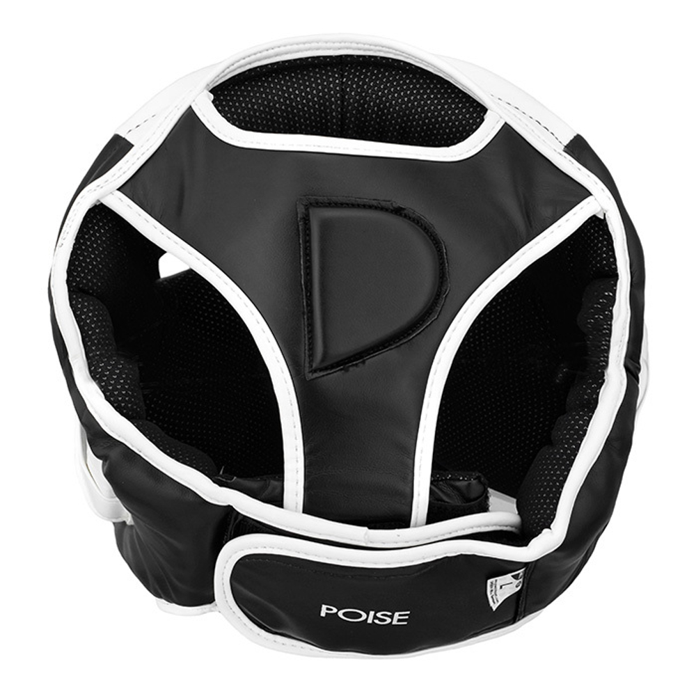 HGP-9015 Боксерский шлем POISE черно-белый